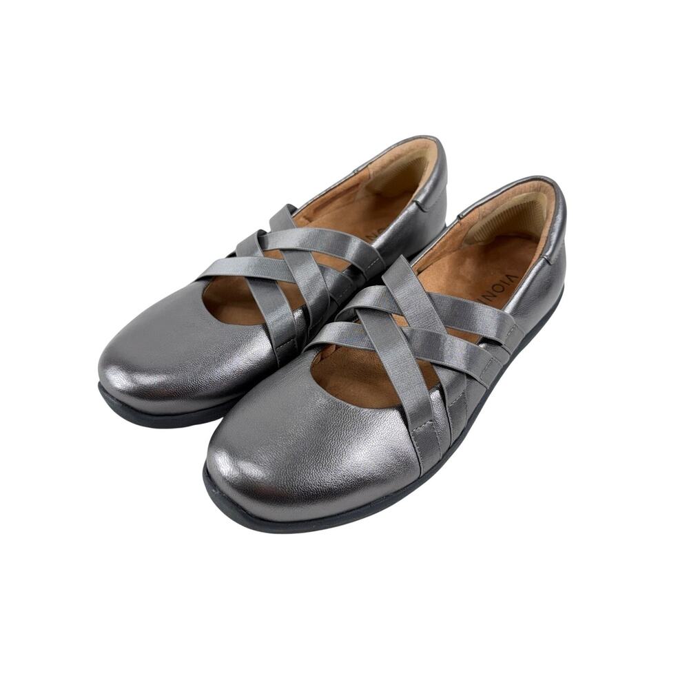 Vionic Magnolia Serenity Mary Jane Flats Metallic